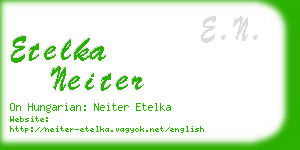 etelka neiter business card